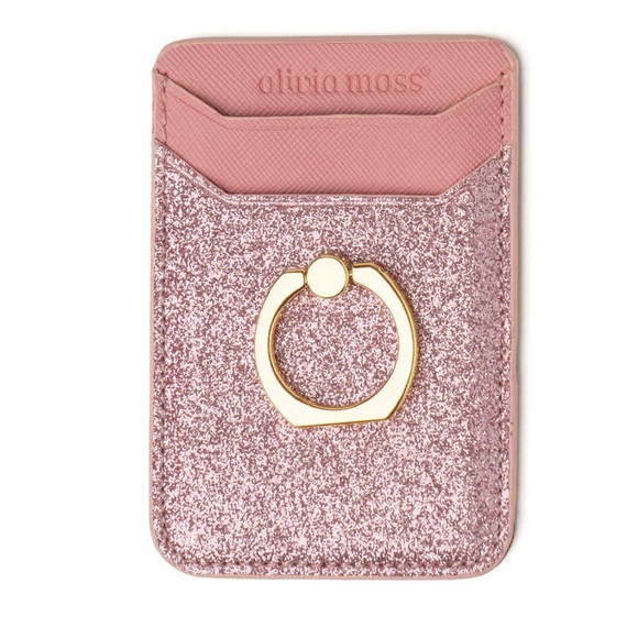 Olivia Moss Glitter Cling Cell Phone Stand and Credit Card holder - Picture 5 of 6